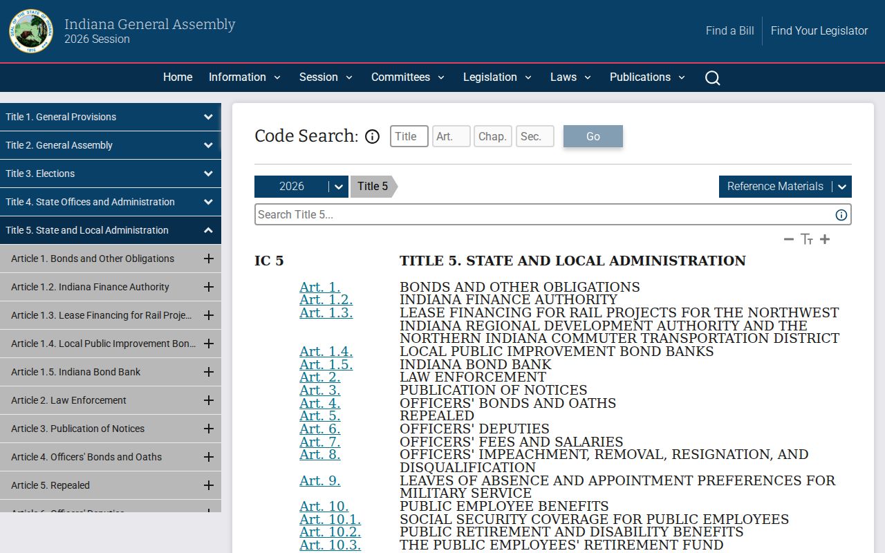 Bourbon court records source showing Indiana Title 5