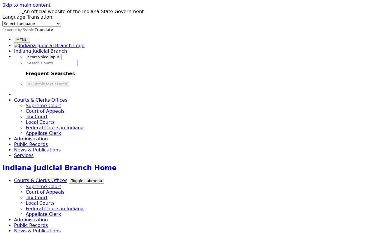 Official MyCase search tips for Marshall County