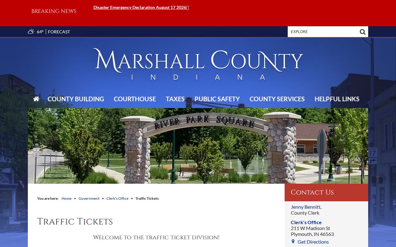 Marshall County traffic court division source